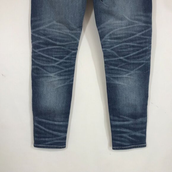 AMERICAN EAGLE - MEN'S 28 X 28 - BLUE ATHLETIC SKINNY AIRFLEX + DENIM JEANS - Picture 6 of 10